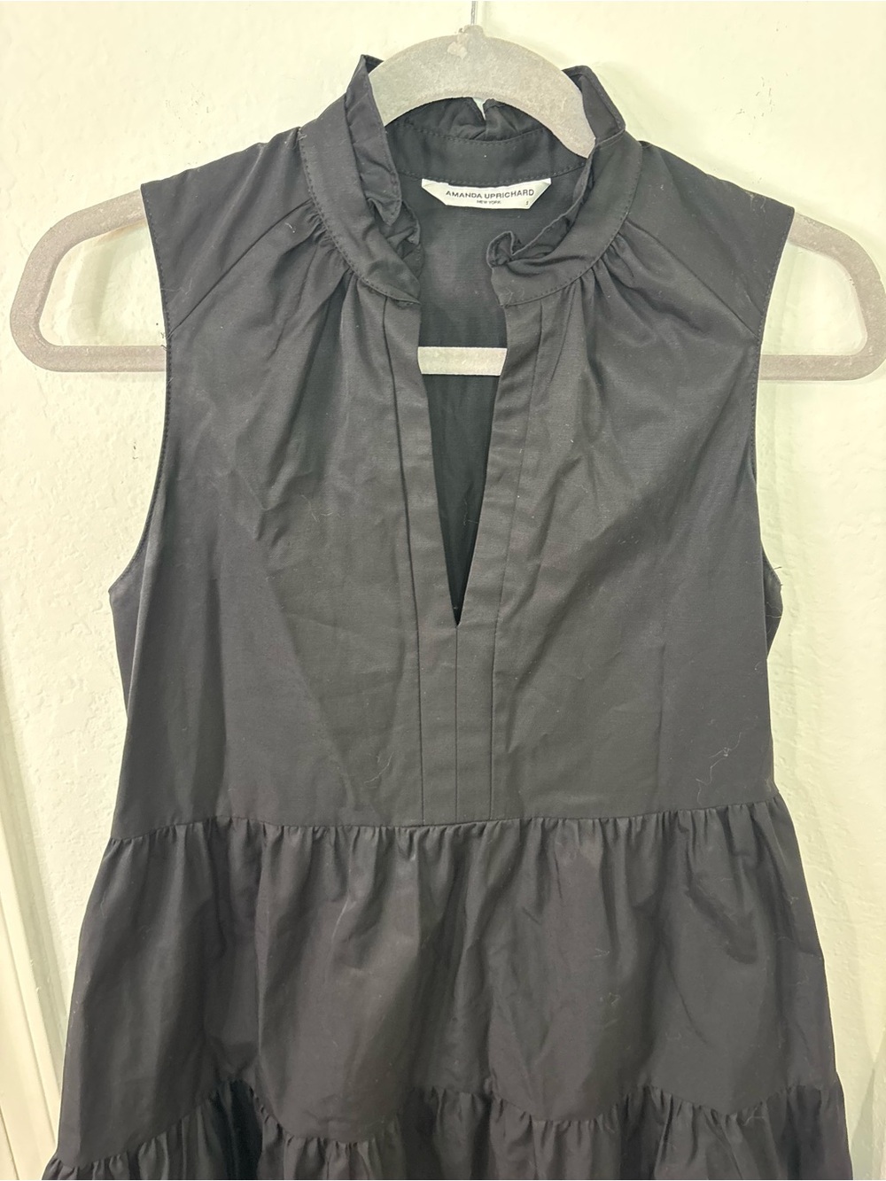 Amanda Uprichard Black Sleeveless Saffron Mini Dress size Small - Picture 7 of 13